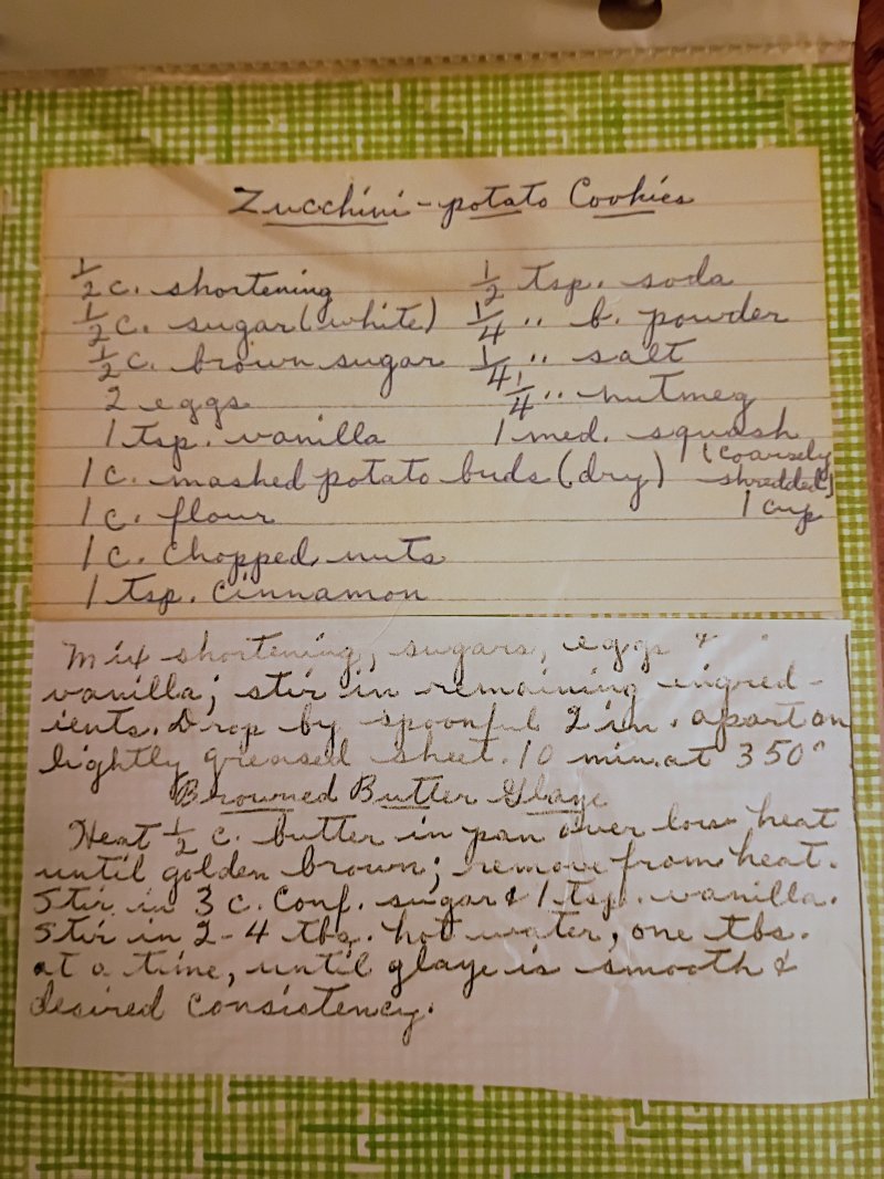 Zucchini-Potato Cookies