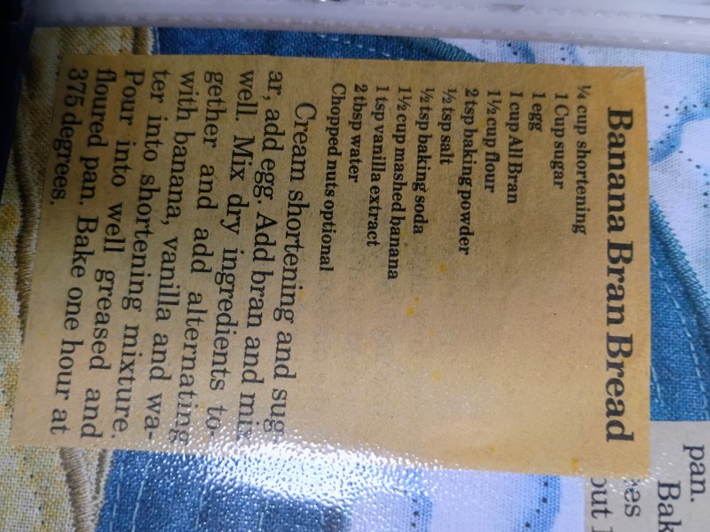 Banana Bran Bread