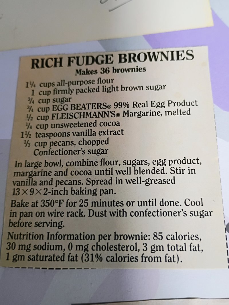 Rich Fudge Brownies