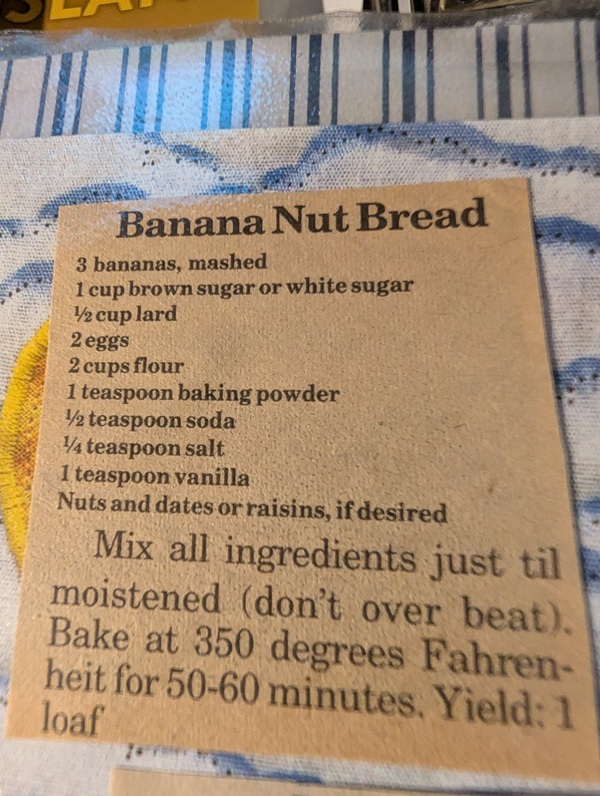 Banana Nut Bread