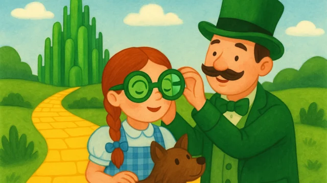 The Emerald City Glasses Were a Clever Illusion