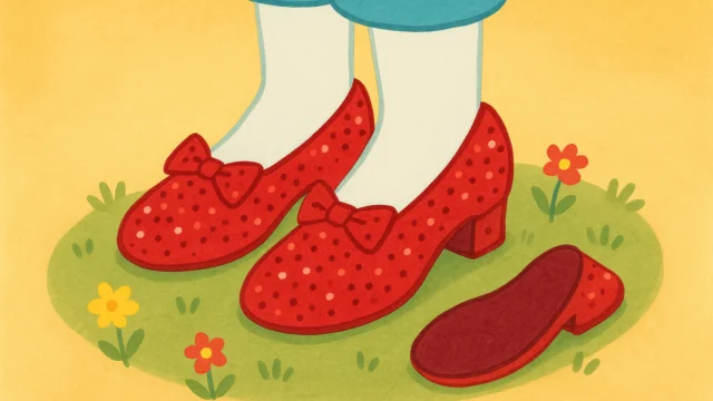 The Ruby Slippers Had Felt on the Soles