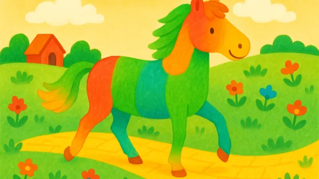 The Horse of a Different Color Was Painted with Jell‑O