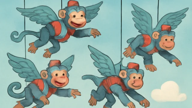 The Winged Monkeys Were Animated Using Wires