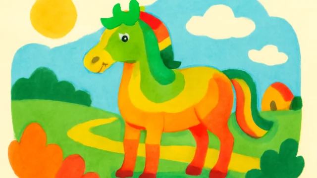 The Horse of a Different Color Was Painted with Jell‑O